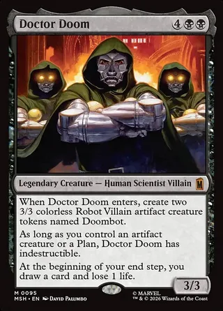 Doctor Doom card, MSH number 95