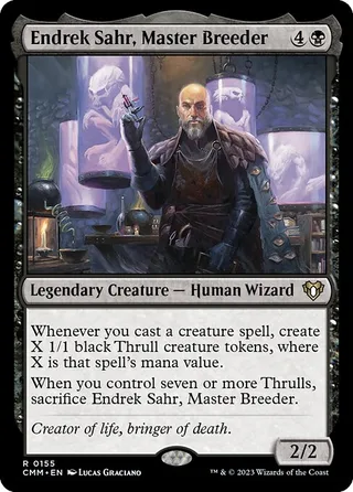 Endrek Sahr, Master Breeder card, CMM number 155