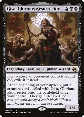 Gisa, Glorious Resurrector card, MID number 103