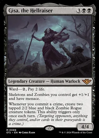 Gisa, the Hellraiser card, OTJ number 89