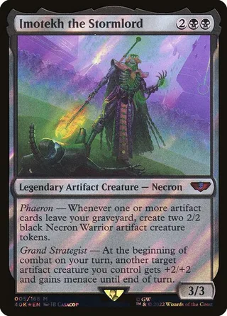 Imotekh the Stormlord card, 40K number 5