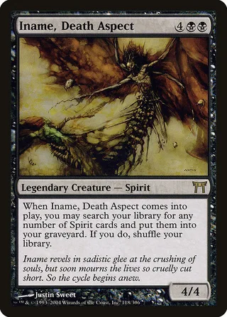 Iname, Death Aspect card, CHK number 118