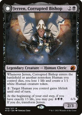 Jerren, Corrupted Bishop card, MID number 109