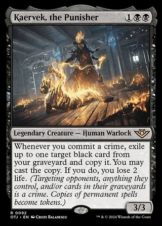 Kaervek, the Punisher card, OTJ number 92