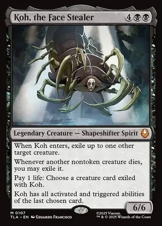 Koh, the Face Stealer card, TLA number 107