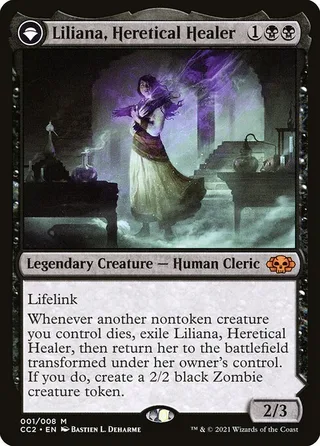 Liliana, Heretical Healer card, CC2 number 1