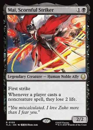 Mai, Scornful Striker card, TLA number 109
