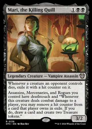 Mari, the Killing Quill card, OTC number 138
