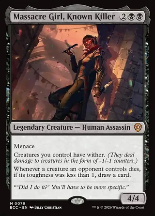 Massacre Girl, Known Killer card, ECC number 79