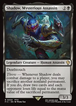 Shadow, Mysterious Assassin card, FIC number 50