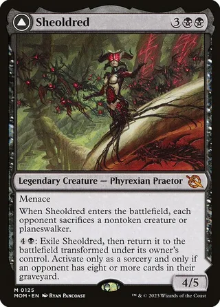 Sheoldred card, MOM number 125