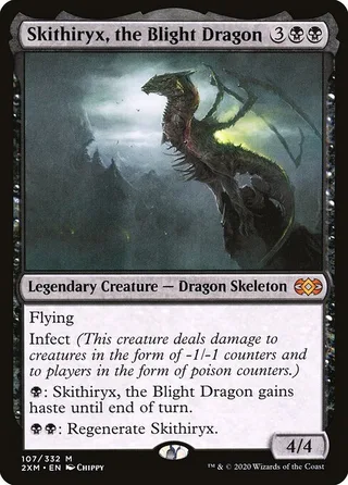Skithiryx, the Blight Dragon card, 2XM number 107