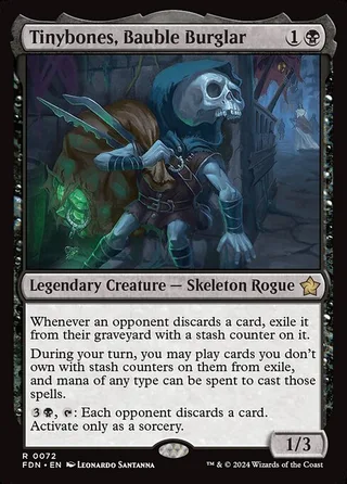 Tinybones, Bauble Burglar card, FDN number 72