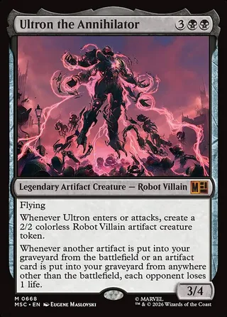 Ultron the Annihilator card, MSC number 668