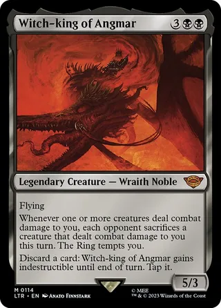Witch-king of Angmar card, LTR number 114