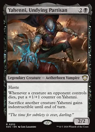Yahenni, Undying Partisan card, SOC number 232