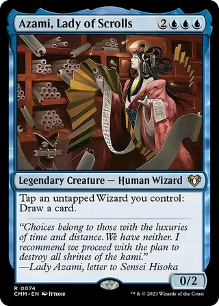 Azami, Lady of Scrolls card, CMM number 74