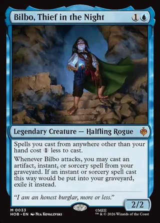 Bilbo, Thief in the Night card, HOB number 33