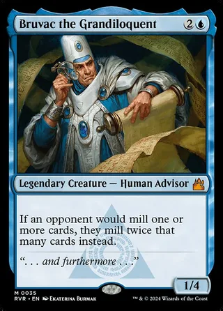 Bruvac the Grandiloquent card, RVR number 35