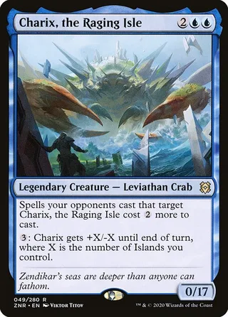 Charix, the Raging Isle card, ZNR number 49