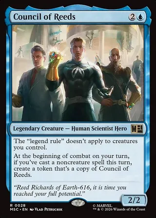 Council of Reeds card, MSC number 28