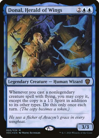 Donal, Herald of Wings card, VOC number 3