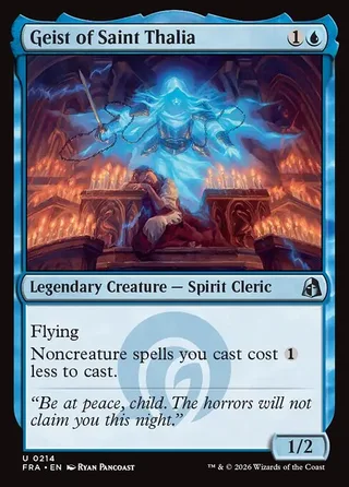 Geist of Saint Thalia card, FRA number 214