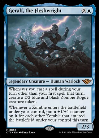 Geralf, the Fleshwright card, OTJ number 50