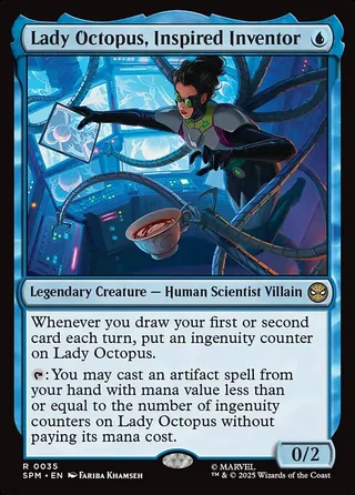 Lady Octopus, Inspired Inventor card, SPM number 35