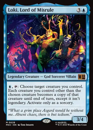 Loki, Lord of Misrule card, MSC number 628