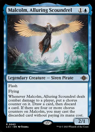 Malcolm, Alluring Scoundrel card, LCI number 63