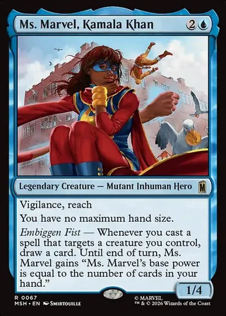 Ms. Marvel, Kamala Khan card, MSH number 67