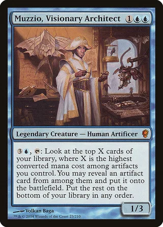 Muzzio, Visionary Architect card, CNS number 23
