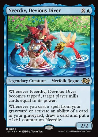 Neerdiv, Devious Diver card, J25 number 36