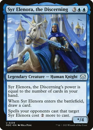 Syr Elenora, the Discerning card, MOC number 239
