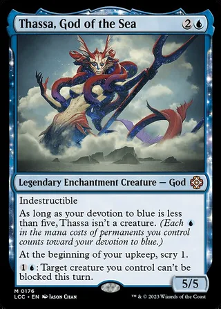 Thassa, God of the Sea card, LCC number 176