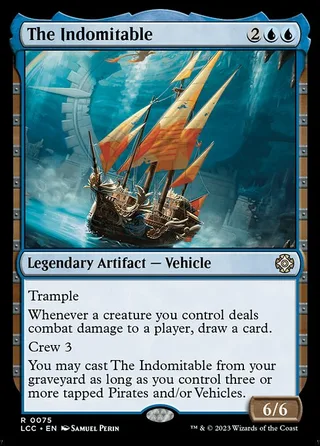 The Indomitable card, LCC number 75