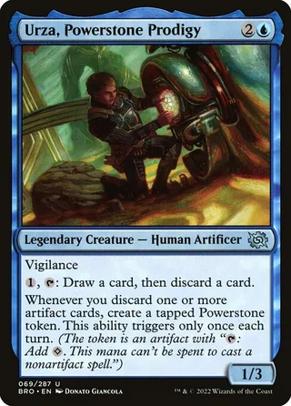 Urza, Powerstone Prodigy card, BRO number 69