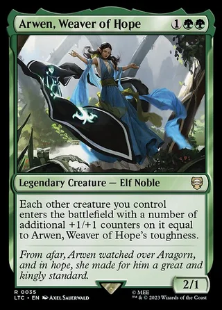 Arwen, Weaver of Hope card, LTC number 35