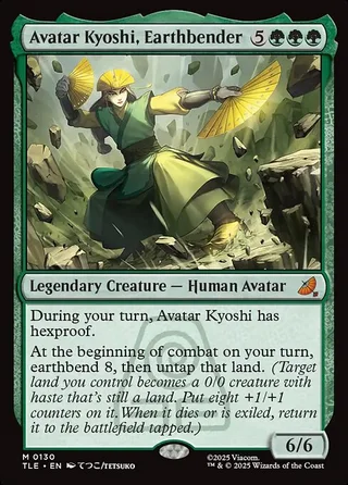 Avatar Kyoshi, Earthbender card, TLE number 130