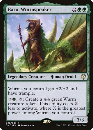 Baru, Wurmspeaker card, DMC number 26