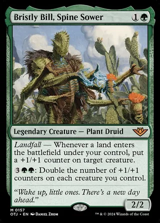 Bristly Bill, Spine Sower card, OTJ number 157