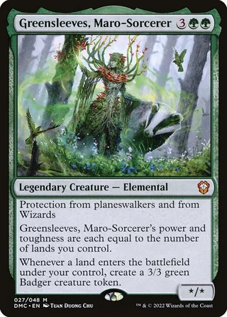 Greensleeves, Maro-Sorcerer card, DMC number 27