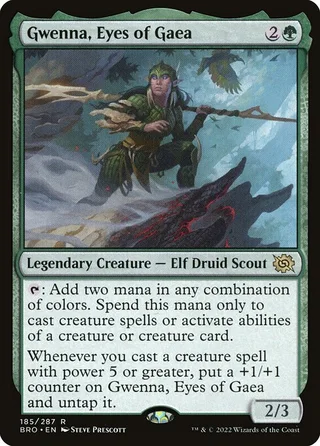 Gwenna, Eyes of Gaea card, BRO number 185
