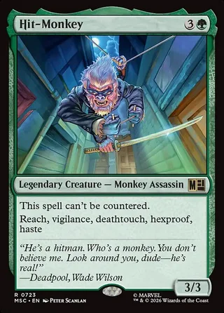 Hit-Monkey card, MSC number 723