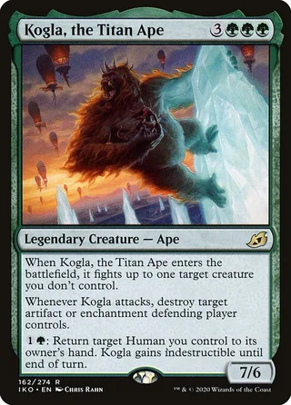Kogla, the Titan Ape card, IKO number 162