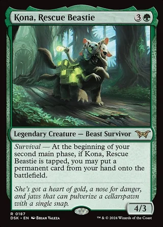 Kona, Rescue Beastie card, DSK number 187