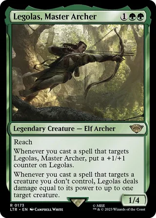 Legolas, Master Archer card, LTR number 173