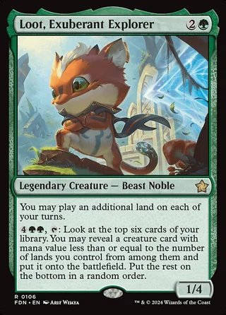 Loot, Exuberant Explorer card, FDN number 106