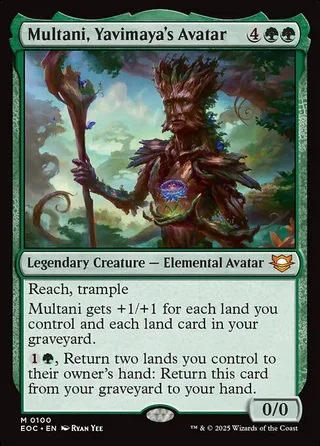 Multani, Yavimaya's Avatar card, EOC number 100